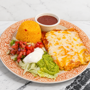 2 Enchiladas de Carne o Pollo (Platter)