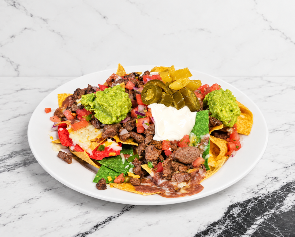 Nachos de Res o Pollo
